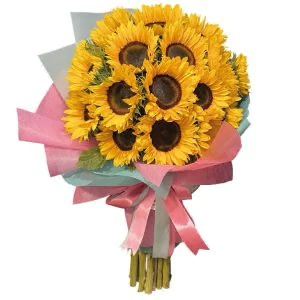 Ramo De 20 Girasoles Solo Rosas Y Algo Más