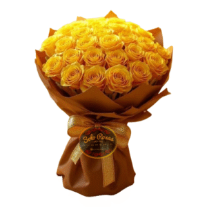 Ramo de 50 rosas amarillas frescas con tarjeta personalizada – SOLOROSASYALGOMAS