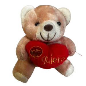 Peluche 10 cm pequeño con corazón rojo