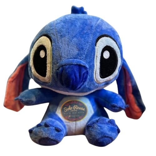 Peluche Stitch de 22 cm azul suave ideal para regalo disponible en Solo Rosas y Algo Más con despacho en Santiago